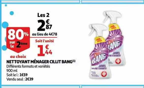 nettoyant ménager cillit bang