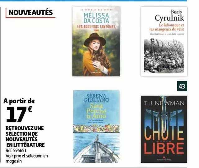 nouveautés en littérature