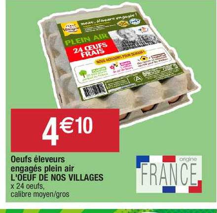 oeufs éleveurs engagés plein air l'œuf de nos villages