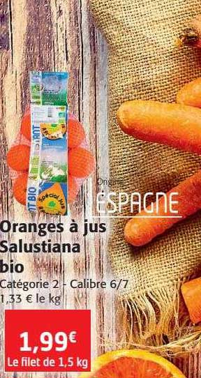 oranges à jus salustiana bio