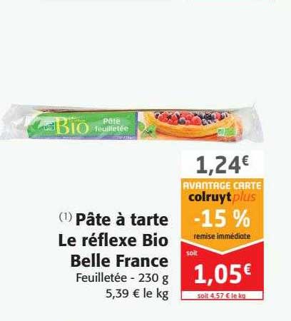 pâte à tarte le réflexe bio belle france