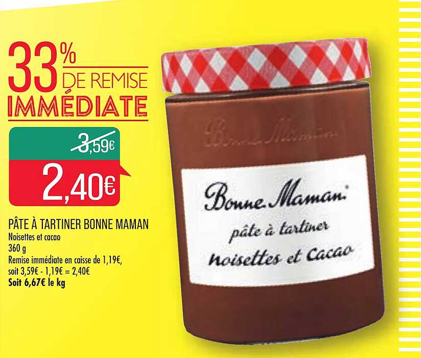 pâte à tartiner bonne maman