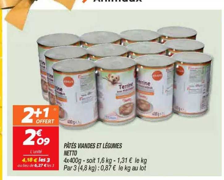 Pâtés Viandes Et Légumes Netto