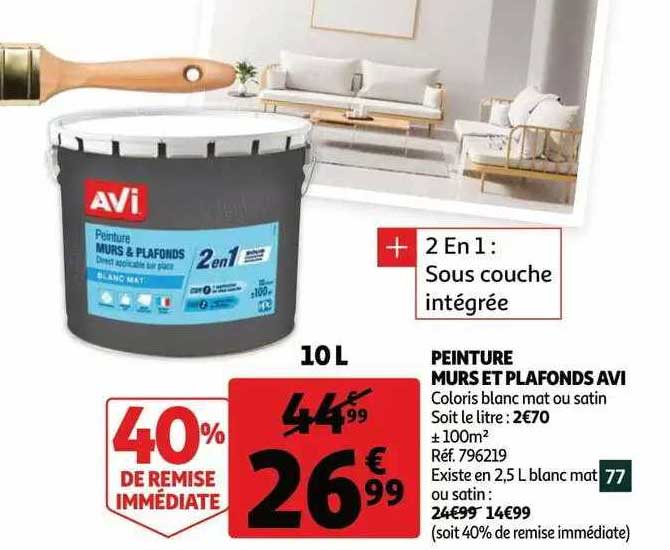 peinture murs t plafonds avi