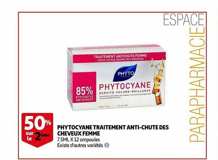 phytocyane traitement anti-chute des cheveux femme