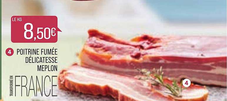 poitrine fumée délicatesse meplon