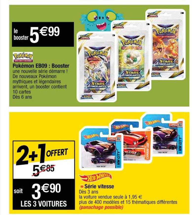 pokémon eb09 : booster, série vitesse hotwheels
