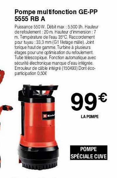 Pompe Multifonction Ge-pp 5555 Rb A
