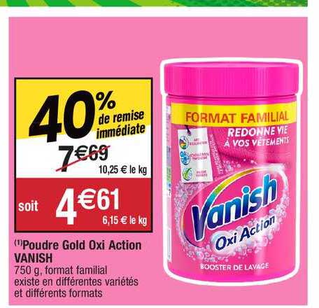 poudre gold oxi action vanish