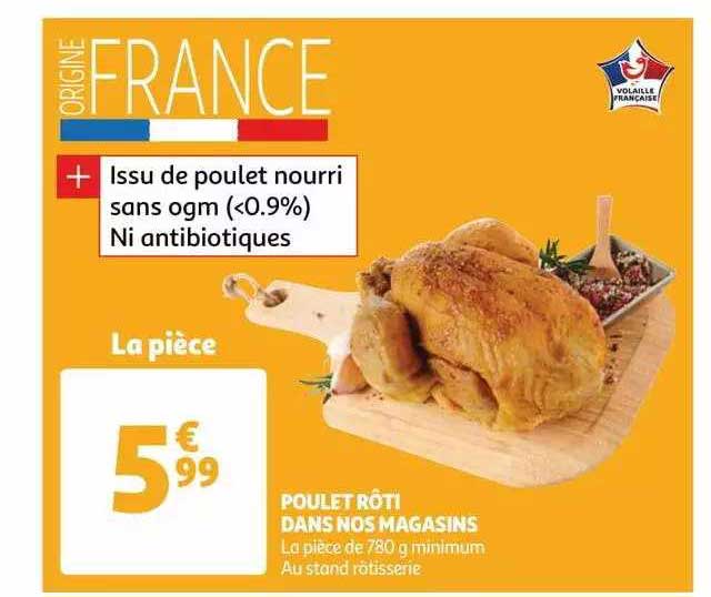 poulet rôti dans nos magasins