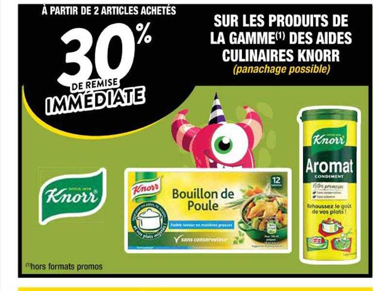 produits de la gamme des aides culinaires knorr