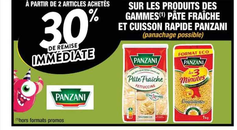 Produits Des Gammes Pâte Fraîche Et Cuisson Rapide Panzani
