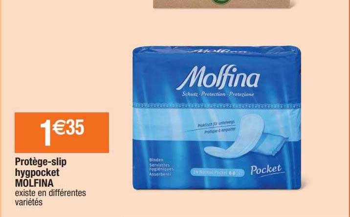 protège-slip hygpocket molfina