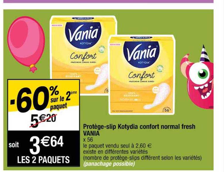 Protège-slip Kotydia Confort Normal Fresh Vania