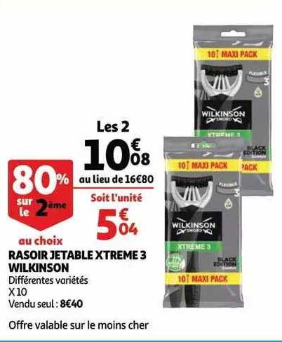 Rasoir Jetable Xtreme 3 Wilkinson