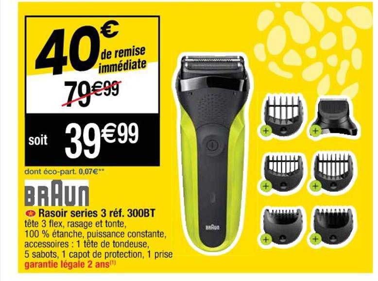 rasoir séries 3 réf. 300bt braun