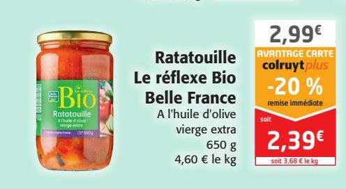 ratatouille le réflexe bio belle france
