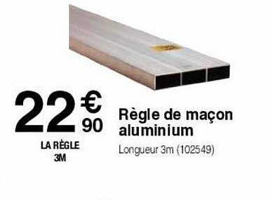 Règle De Maçon Aluminium