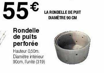 rondelle de puits perforée