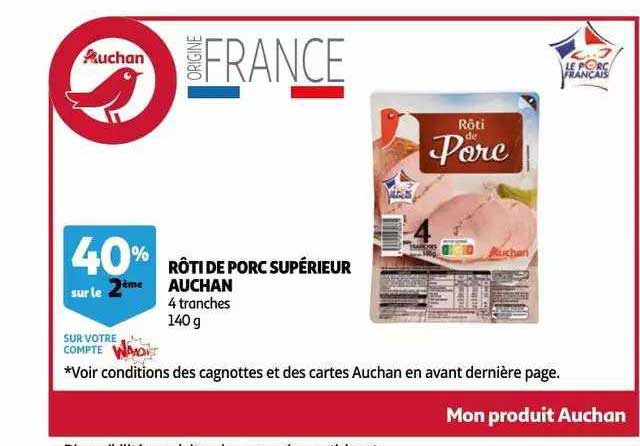 Rôti De Porc Supérieur Auchan