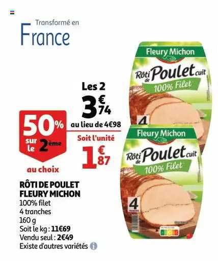 rôti de poulet fleury michon