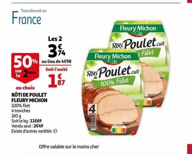 rôti poulet fleury michon