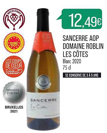 sancerre aop domaine roblin les côtes blanc 2020