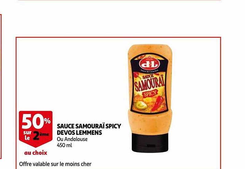 sauce samouraï spicy devos lemmens