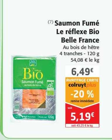 saumon fumé le réflexe bio belle france