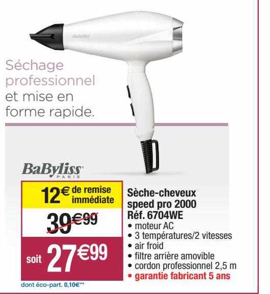 Sèche-cheveux Speed Pro 2000 Babyliss