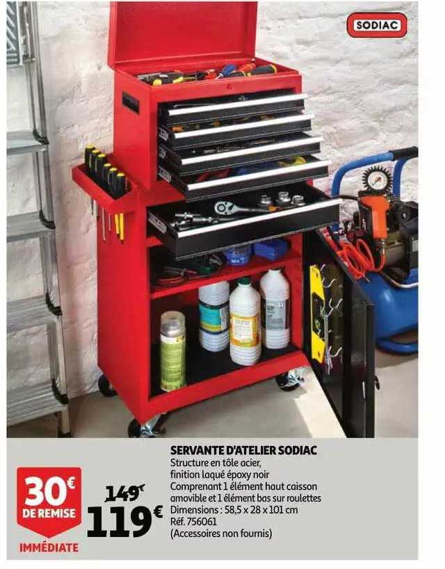 servante d'atelier sodiac