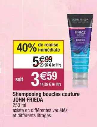 shampooing boucles couture john frieda