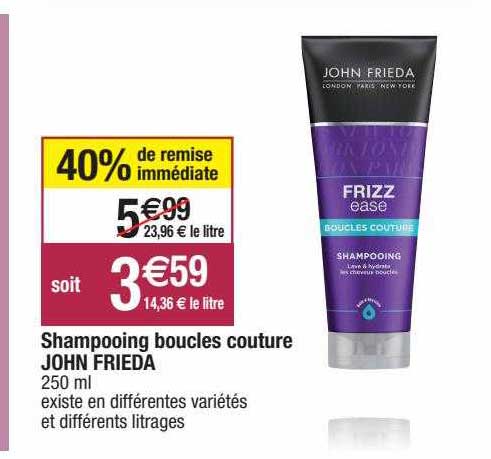 shampooing boucles couture john frieda