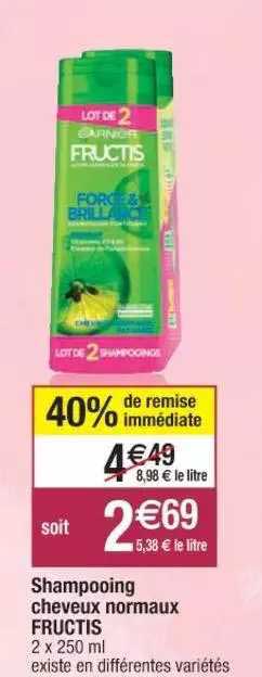 shampooing cheveux normaux fructis