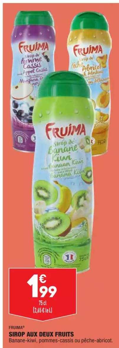 sirop aux deux fruits fruima