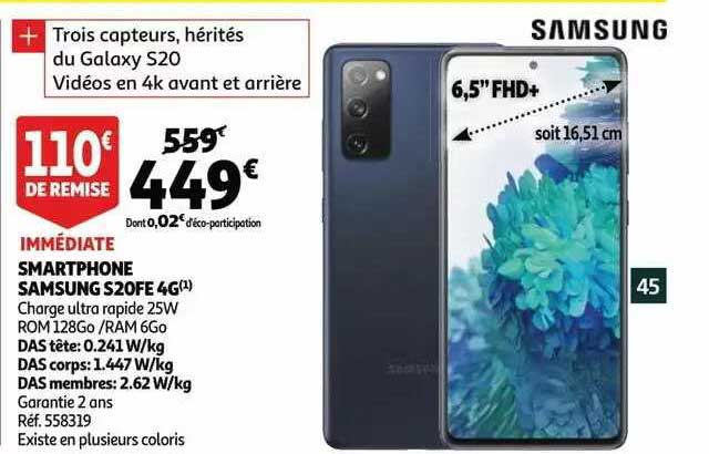 smartphone samsung s20fe 4g