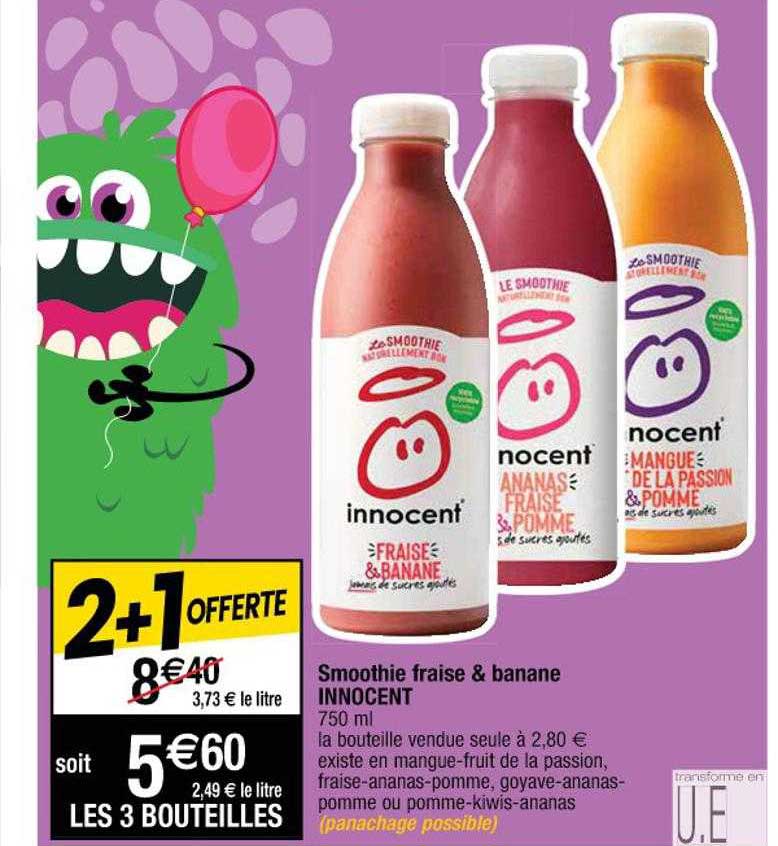 Smoothie Fraise & Banane Innocent