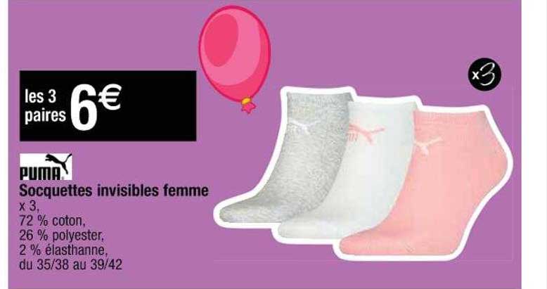 Socquettes Invisibles Femme Puma