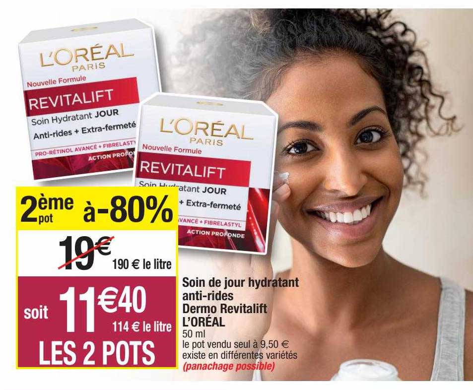 soin de jour hydratant anti-rides dermo revitalift l'oréal