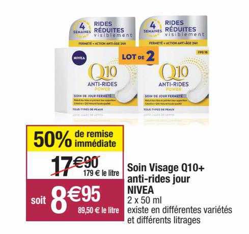 soin visage q10+ anti-rides jour nivea