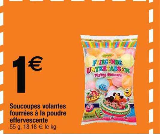 soucoupes volantes fourrées à la poudre effervescente