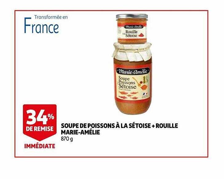 soupe de poissons à la sétoise + rouille marie-amélie