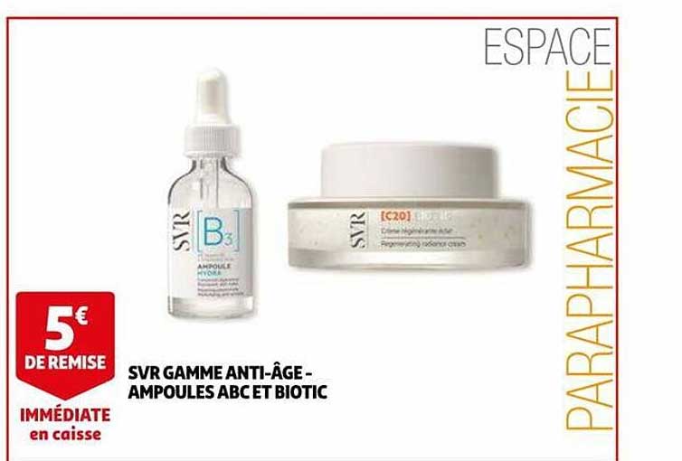 svr gamme anti-âge - ampoules abc et biotic