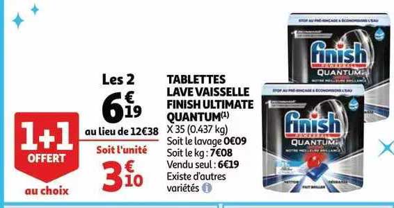 tablettes lave vaisselle finish ultimate quantum