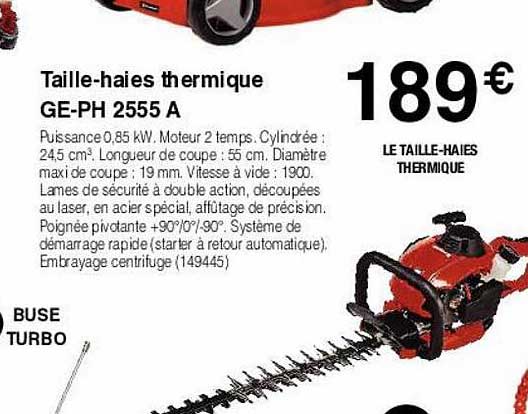 taille-haies thrmique ge-ph 2555 a