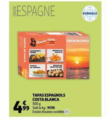 tapas espagnols costa blanca