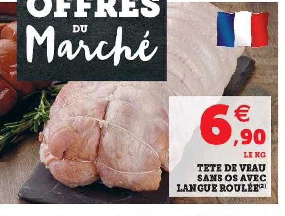 Tête De Veau Sans Os Avec Langue Roulée