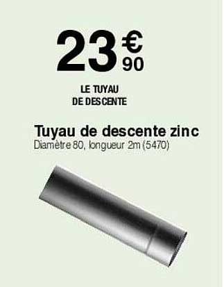 tuyau de descente zinc