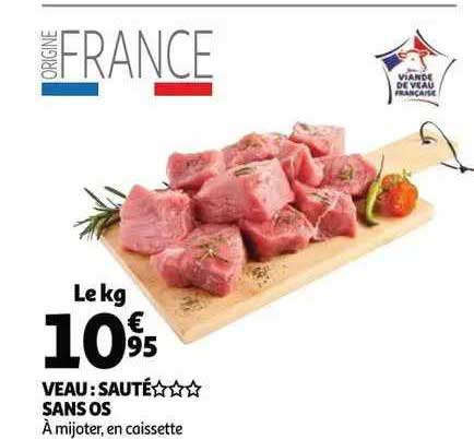Veau : Sauté*** Sans Os