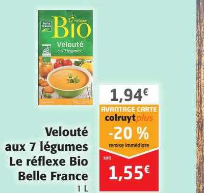 velouté aux 7 légumes le réflexe bio belle france